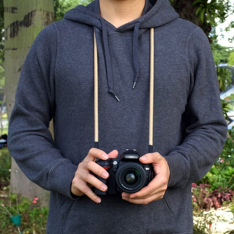 VKO Vintage Camera Neck Strap,Nylon Rope Camera Shoulder Straps for Photographers Film DSLR Coffee - Image 4
